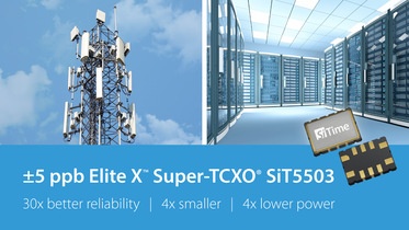SiTime setzt mit neuem Präzisionsoszillator für Rechenzentren und 5G-Infrastruktur neue Maßstäbe bei der Timing-Leistung