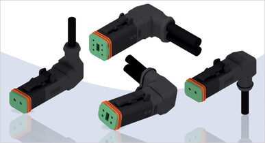 CONEC: DT Connector (overmolded, angled 90°, one or two outputs)