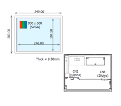12.1 inch COM121T9M14CSS IPS Display
